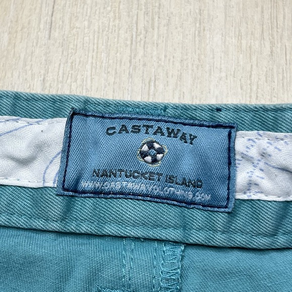 Castaway Nantucket Island Chino Casual Pants Blue Mens Size 40x29 Cotton Classic - Picture 7 of 11